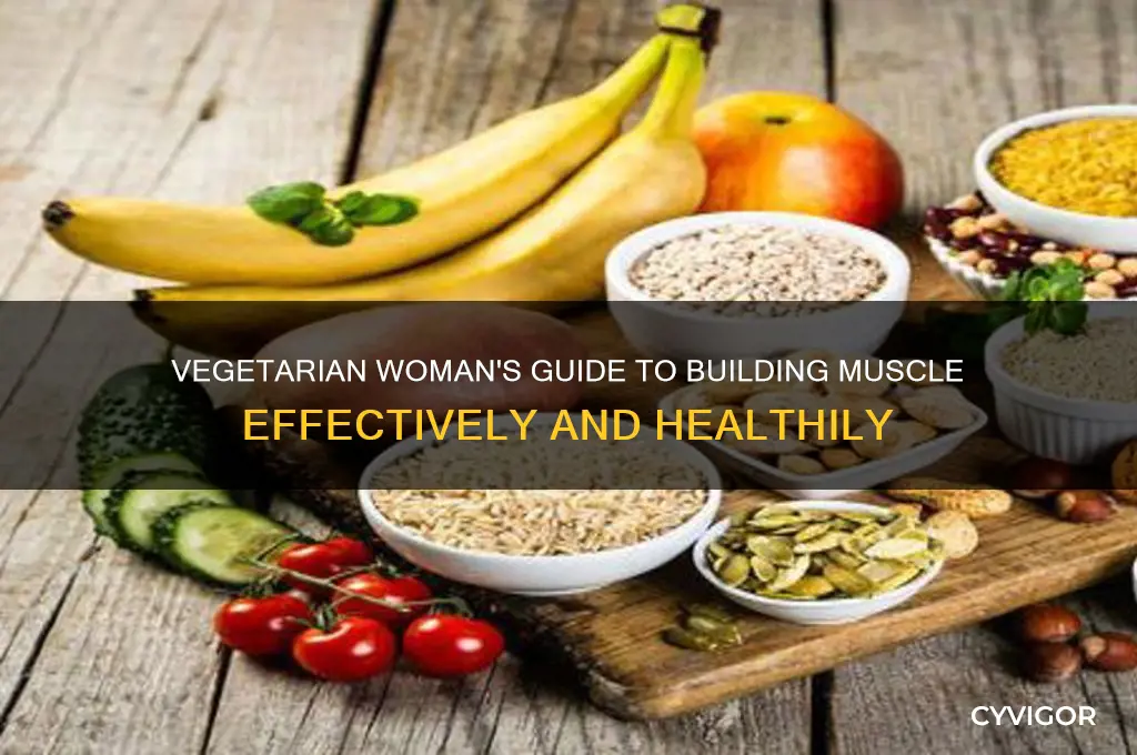 how to gain muscle as a vegetarian woman