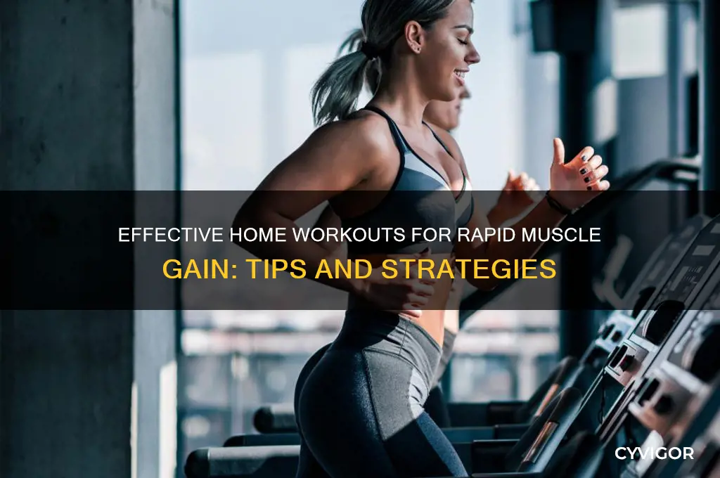 how to gain muscle at home fast