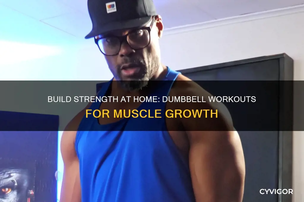 how to gain muscle at home with dumbbells