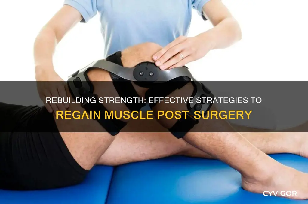 how to gain muscle back after surgery