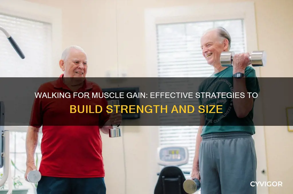 how to gain muscle by walkinv