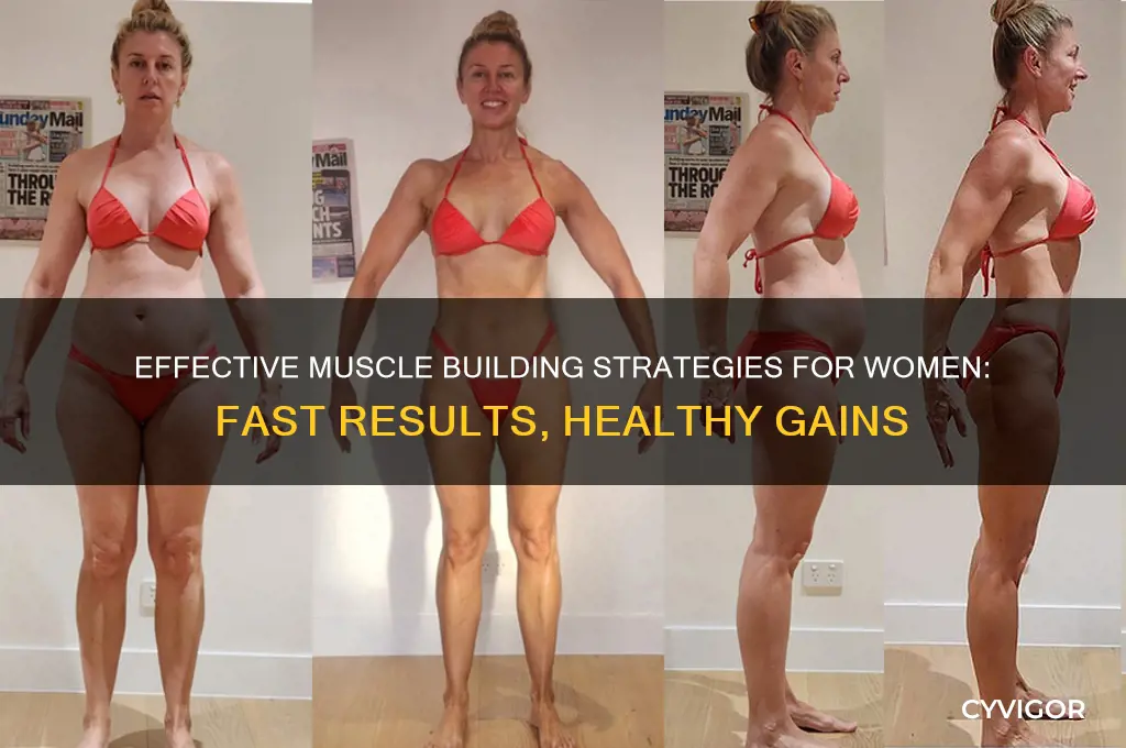 how to gain muscle fast for females