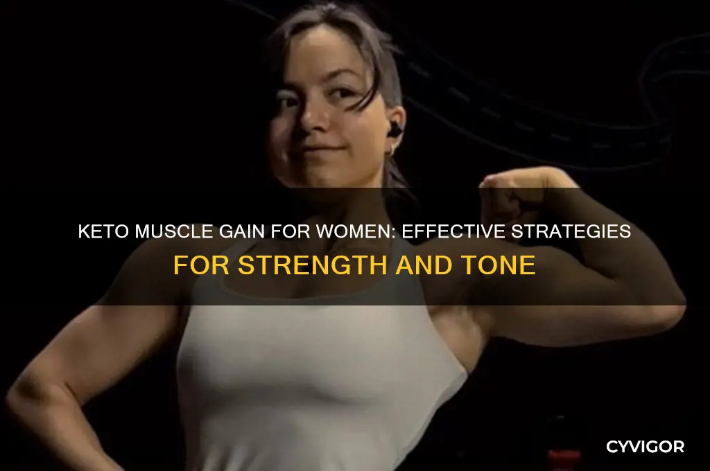 how to gain muscle for women on a keto diet