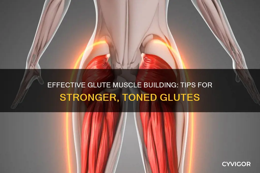 how to gain muscle glutes