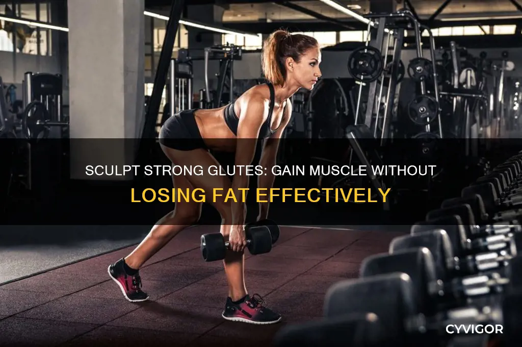 how to gain muscle in glutes without losing fat