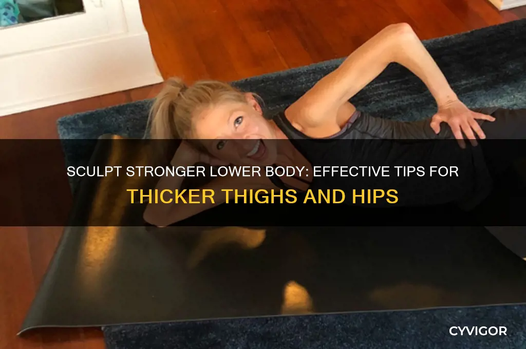 how to gain muscle in thighs and hips