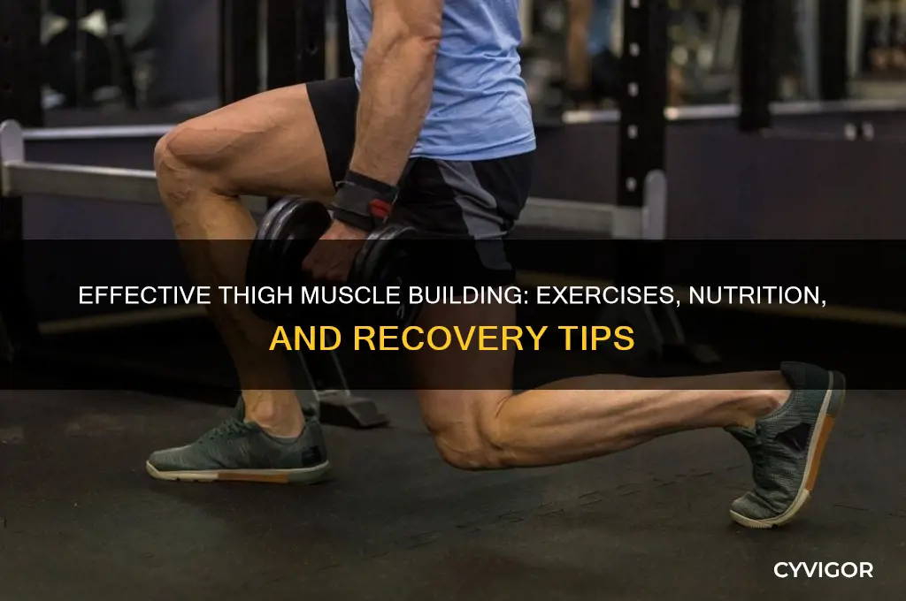 how to gain muscle in your thighs