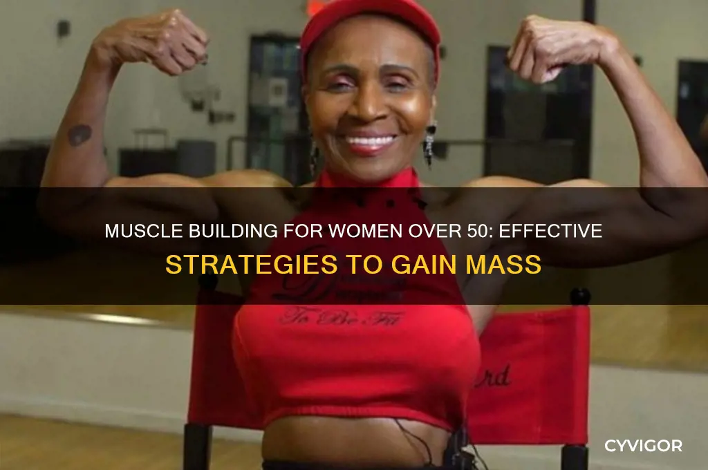 how to gain muscle mass 50 year old woman