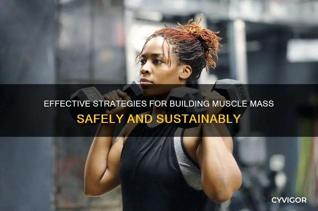 how to gain muscle mass the right way