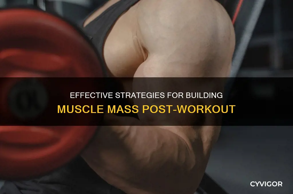 how to gain muscle weight after lifting