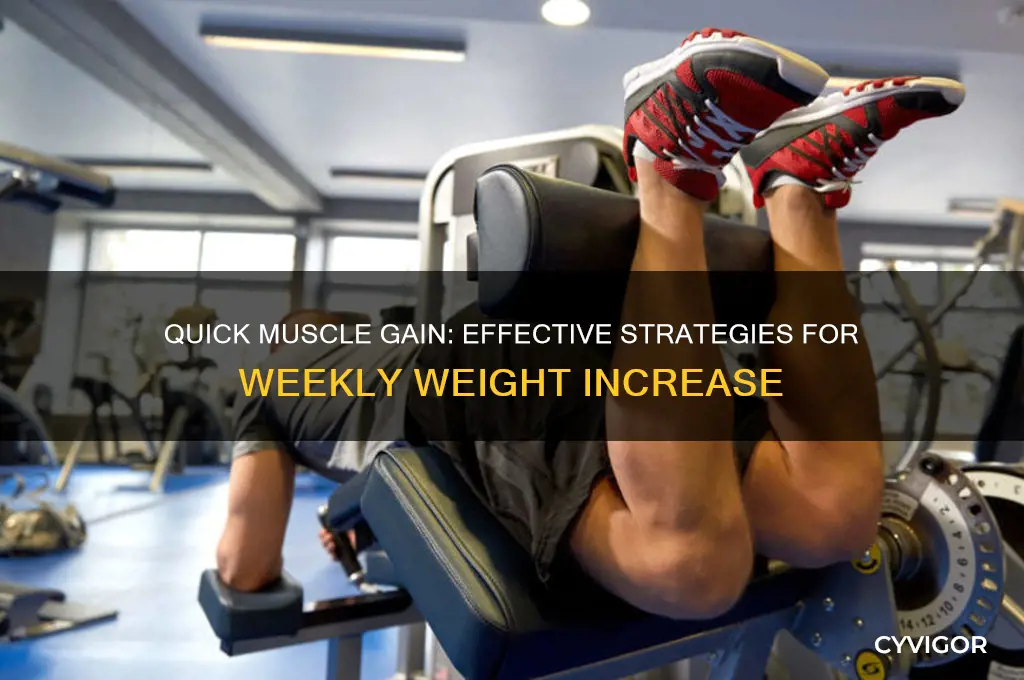 how to gain muscle weight in a week