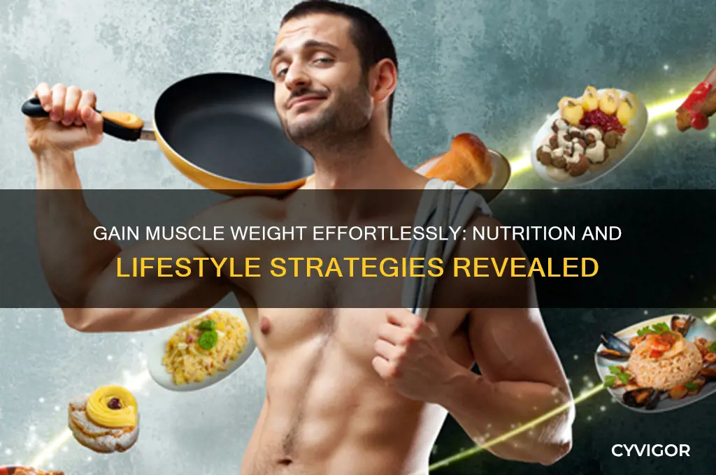 how to gain muscle weight without working out