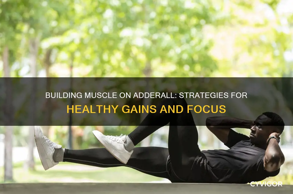 how to gain muscle while on adderall
