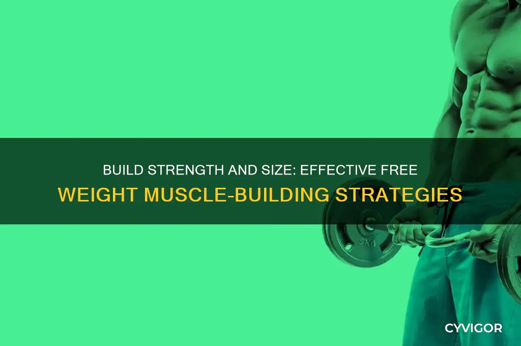 how to gain muscle with free weights