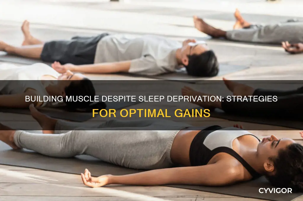 how to gain muscle with lack of sleep
