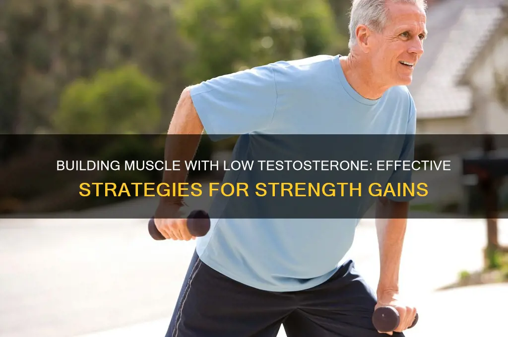 how to gain muscle with low t