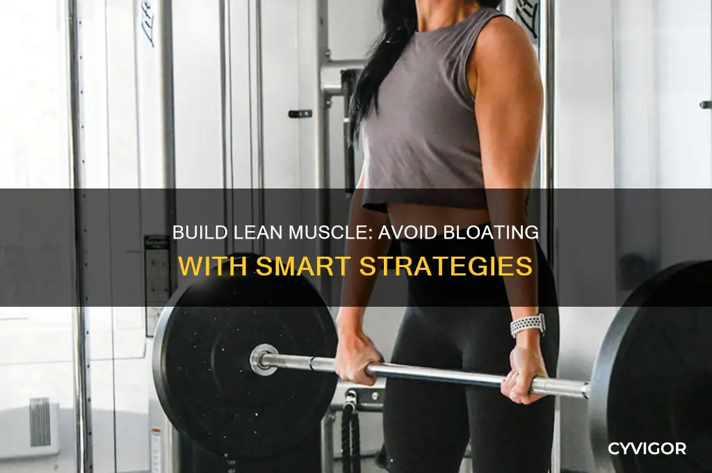 how to gain muscle without bloating
