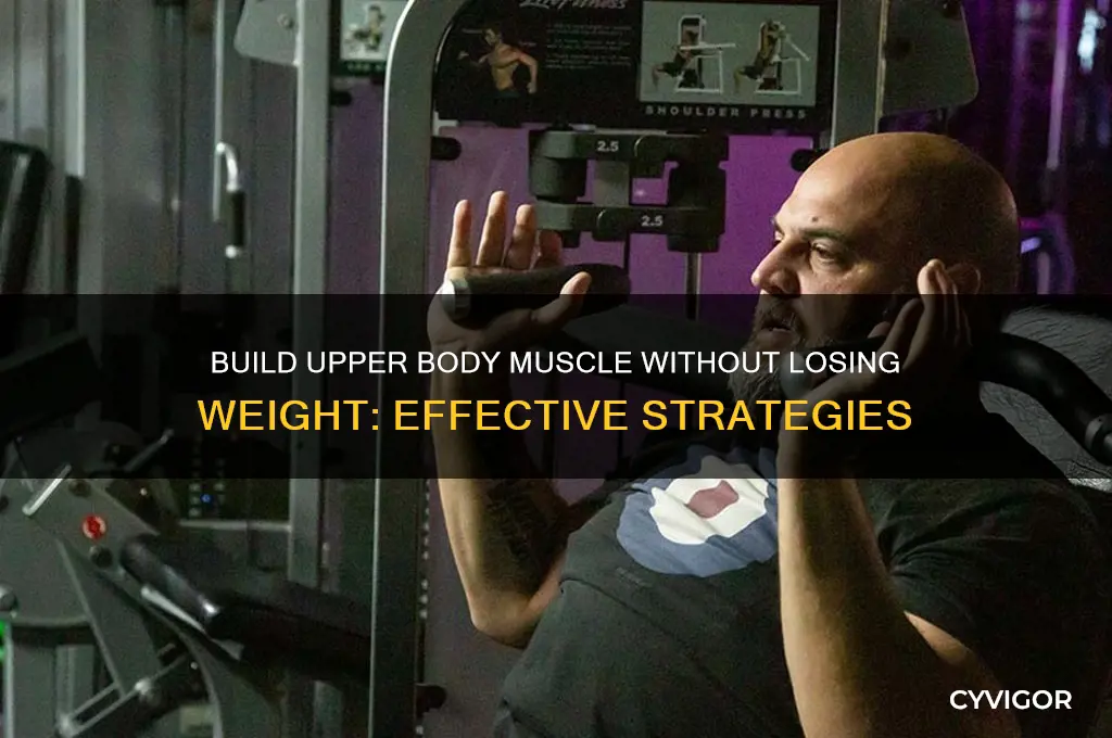 how to gain muscle without losing weight in upper body