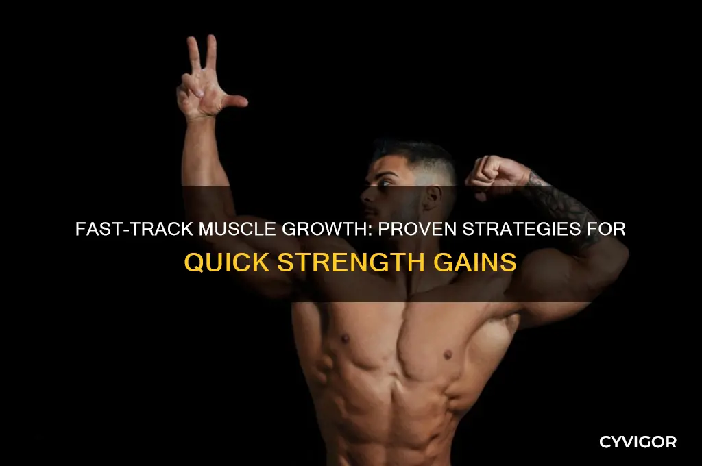 how to gain muscle wuick