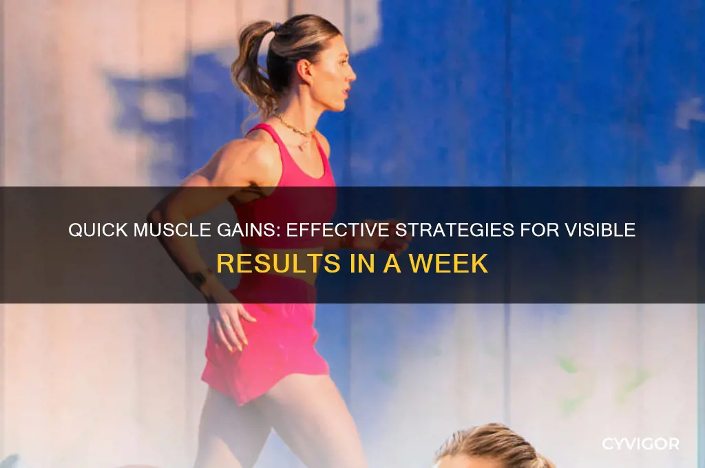 how to gain muscles fast in a week