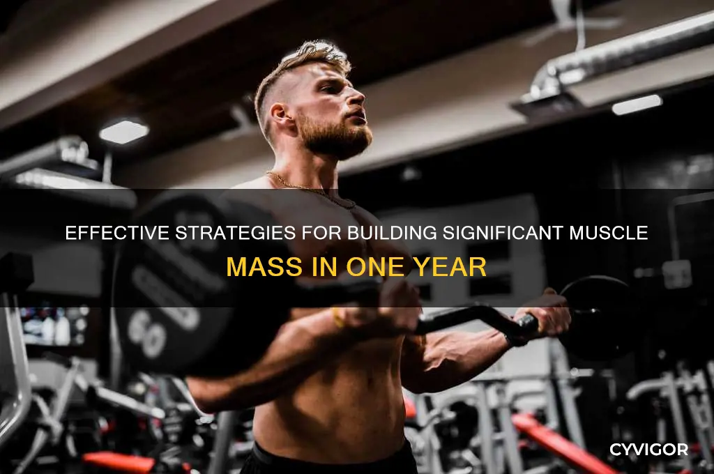 how to gain muscles in one yea