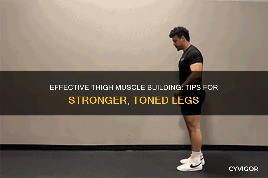 how to gain muscles in thighs