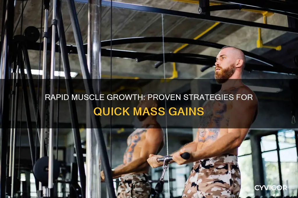 how to gain quick mass muscles
