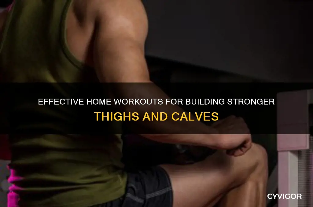 how to gain thigh and calf muscles at home