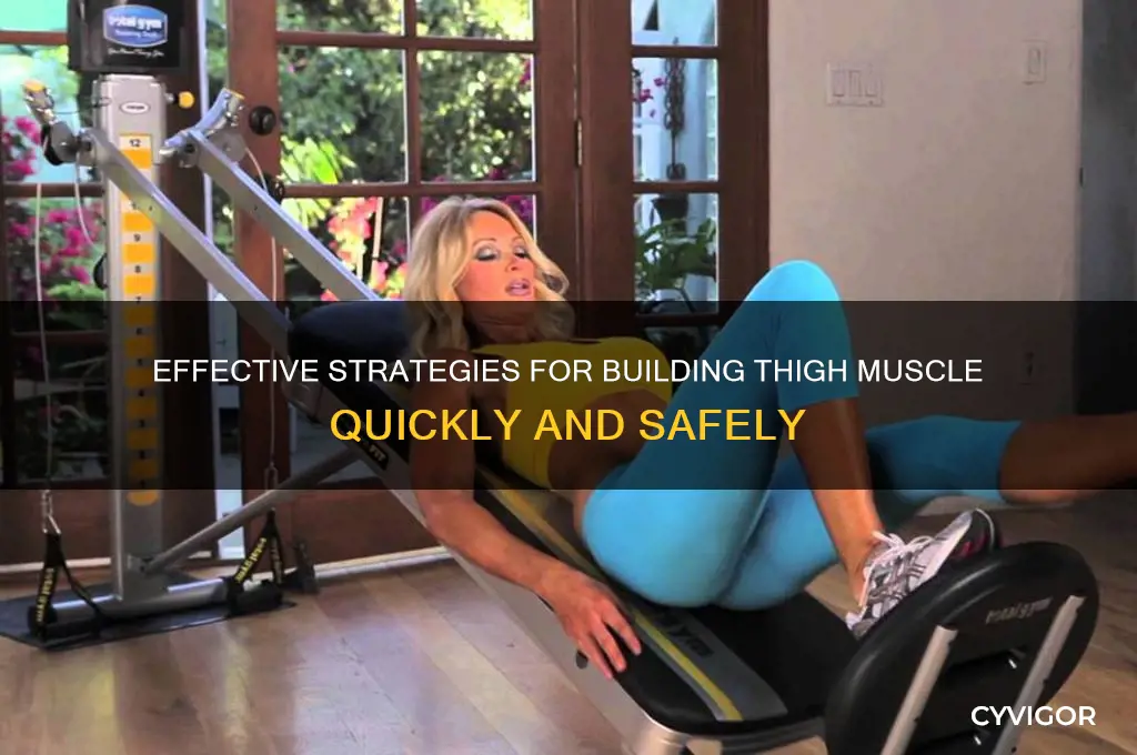 how to gain thigh muscle fast