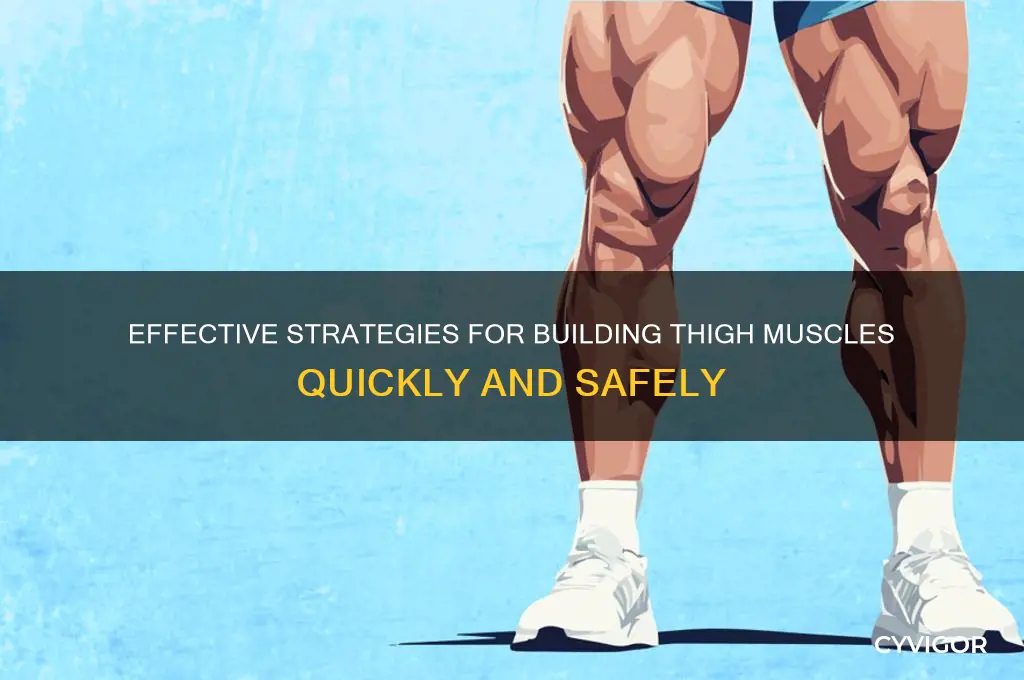how to gain thigh muscles fast