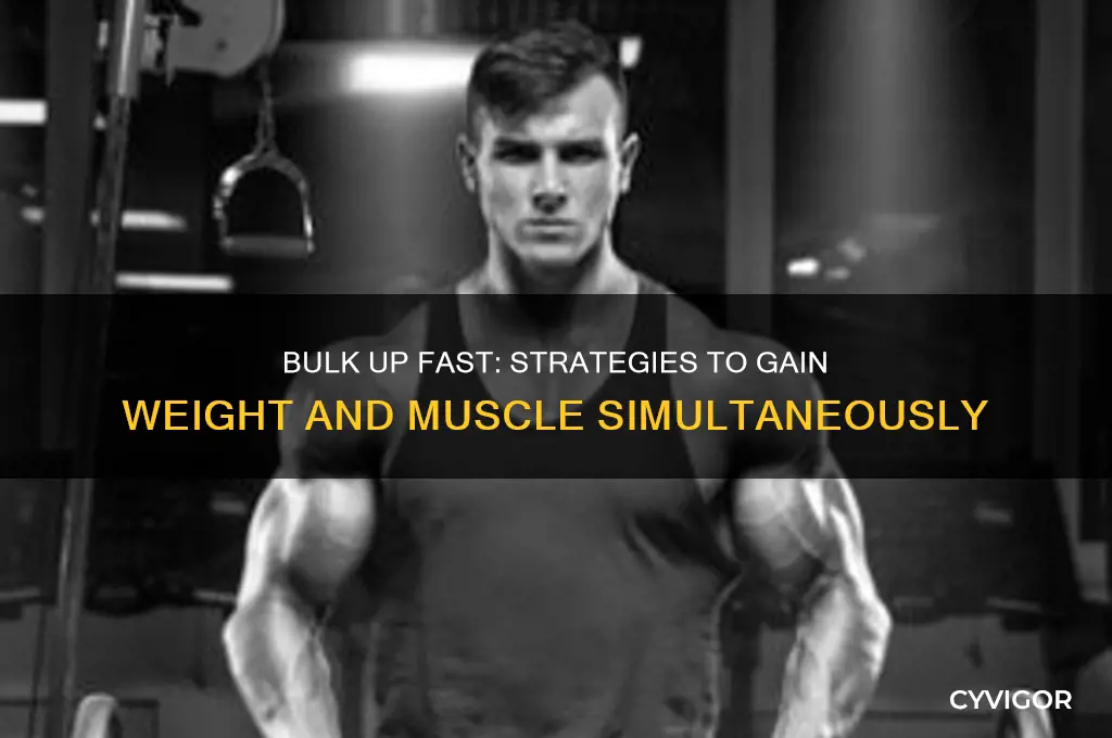 how to gain weight and muscle at the same time