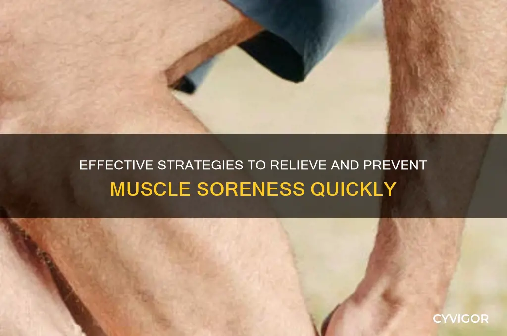 how to ge rid of muscle sores