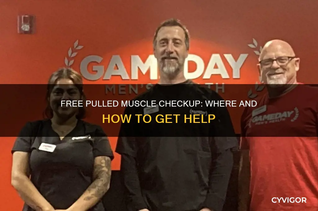 how to get a pulled muscle checked out for free