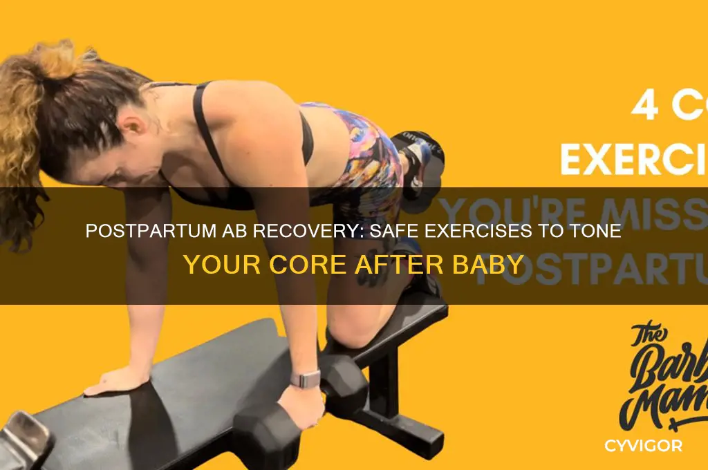 how to get ab muscles working after baby date