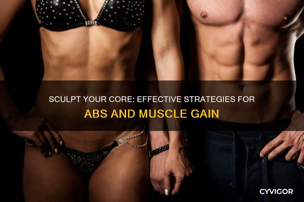how to get abs and gain muscle