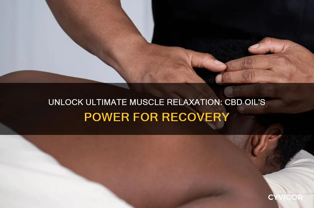 how to get best muscle relaxation from cbd oil