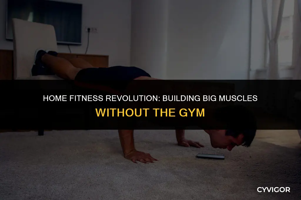 how to get big muscles at home