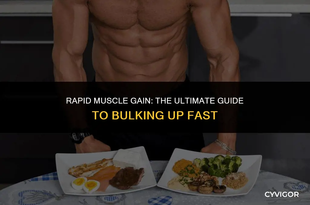 how to get bulky muscles fast