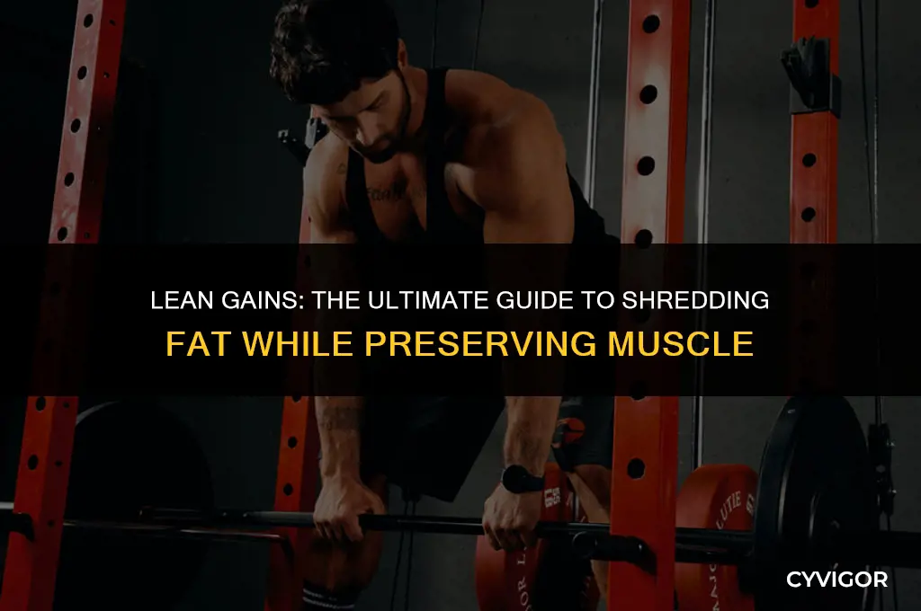 how to get lean without losing muscle
