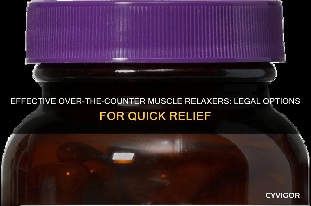 how to get legal over the counter muscle relaxer