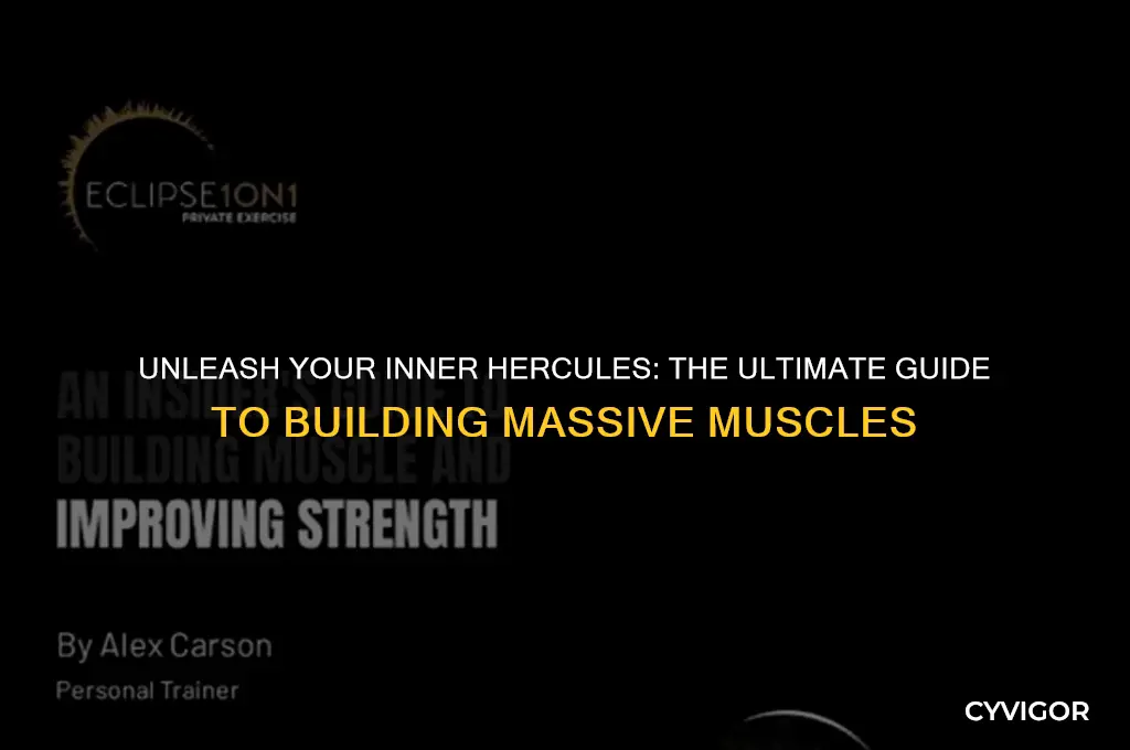 how to get massive muscles
