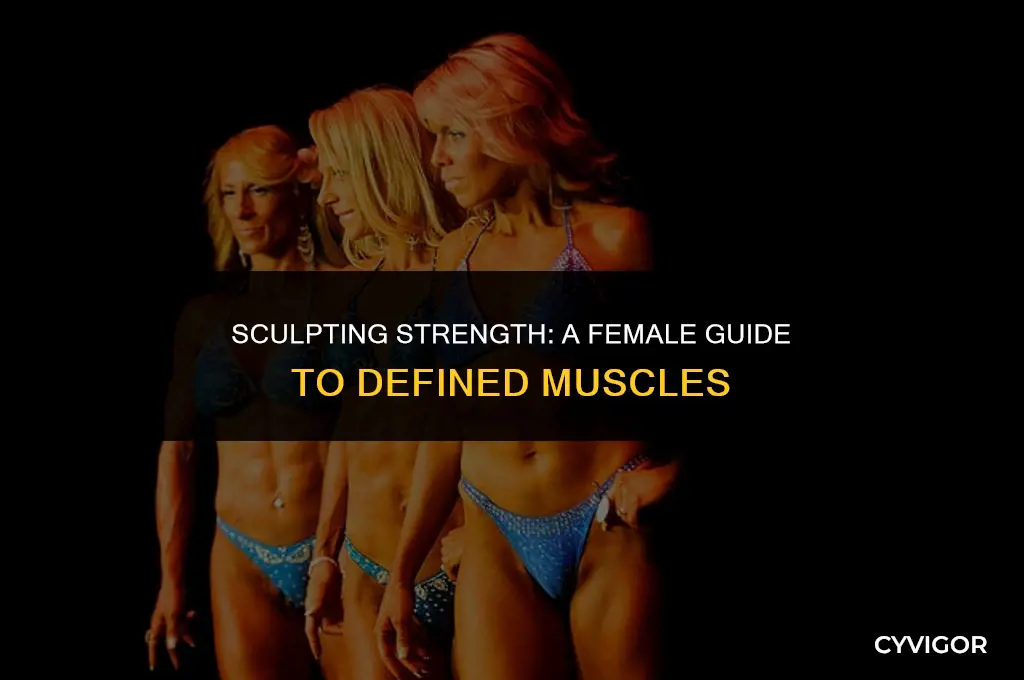 how to get muscle definition female