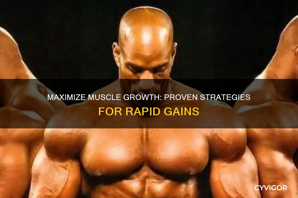 how to get muscle gains fast