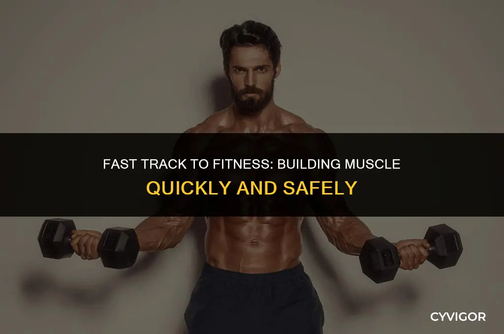 how to get muscles quick