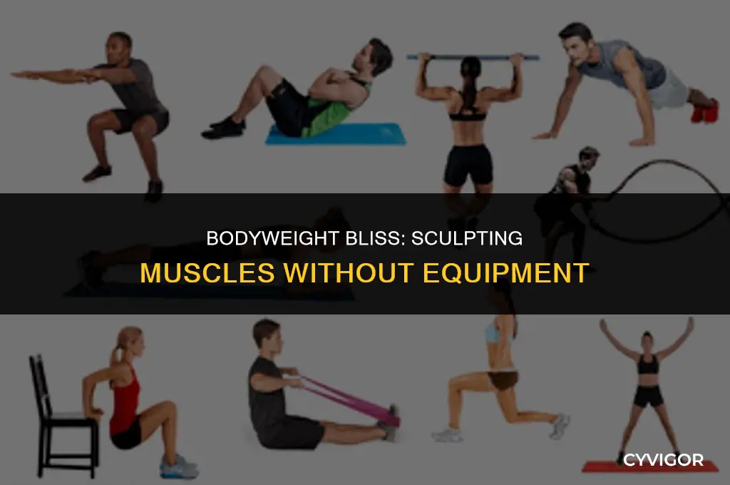 how to get muscles without equipment