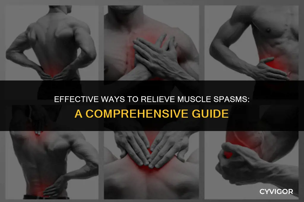 how to get rid muscle spasms
