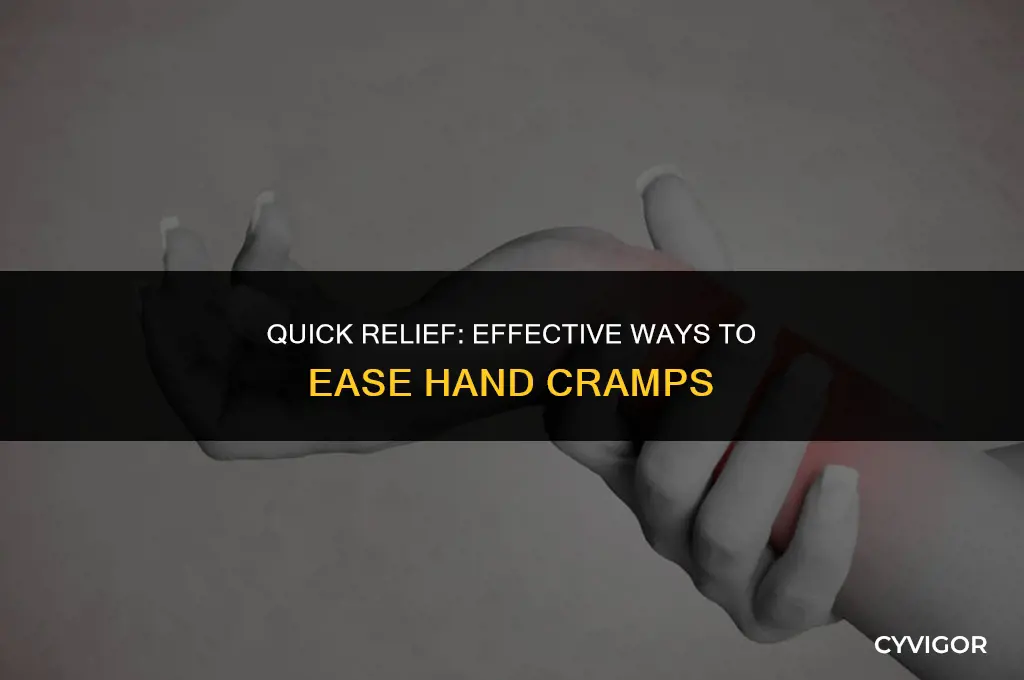 how to get rid of a cramp in your hand