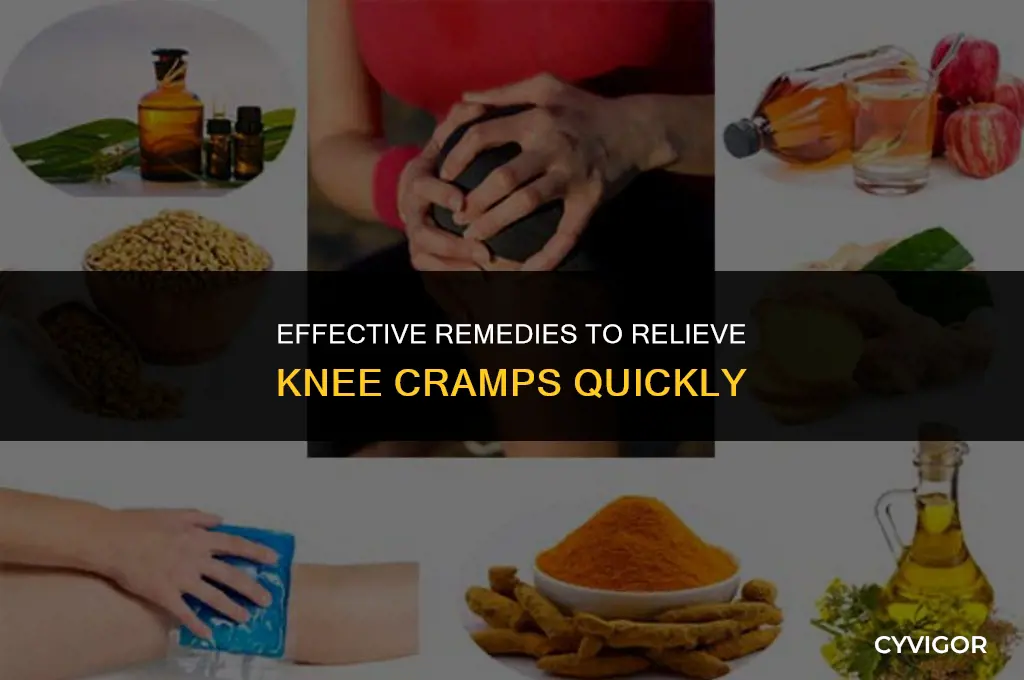 how to get rid of a knee cramp