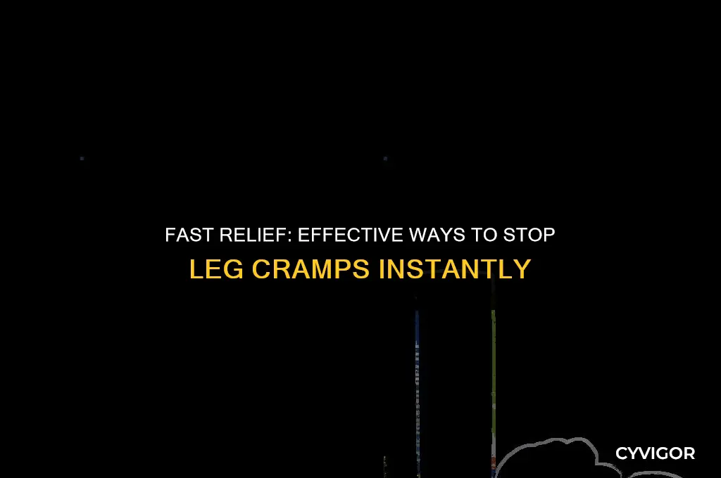 how to get rid of a leg cramp quickly