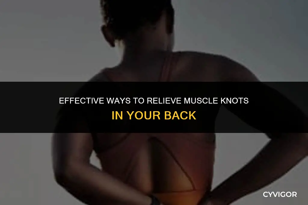 how to get rid of a muscle knot in back